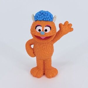 Rudy Sesame Street PVC Figure "Fill-A-Bus" 3″ Orange Monster SeaWorld Rare HTF